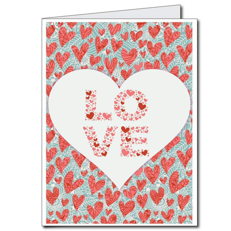 Carte de Saint-Valentin «Love You Always» de 3 pieds