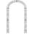 Pagan 48.5'' W x 18.5'' D Iron Arbor in Green-132913259