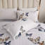 Ensemble de courtepointe Butterfly: couvre-lit papillon blanc doux pour la décoration de la chambre à coucher-100634361