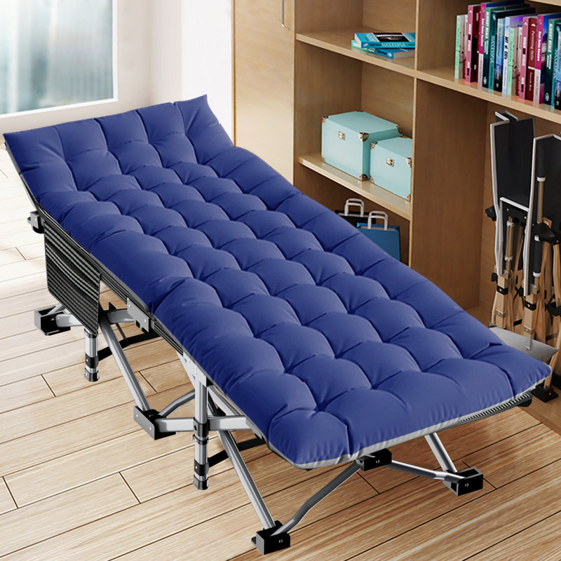 Lits de camping pliants avec matelas plus épais et sac de transport pour adultes 880 lb, largeur 28 po
