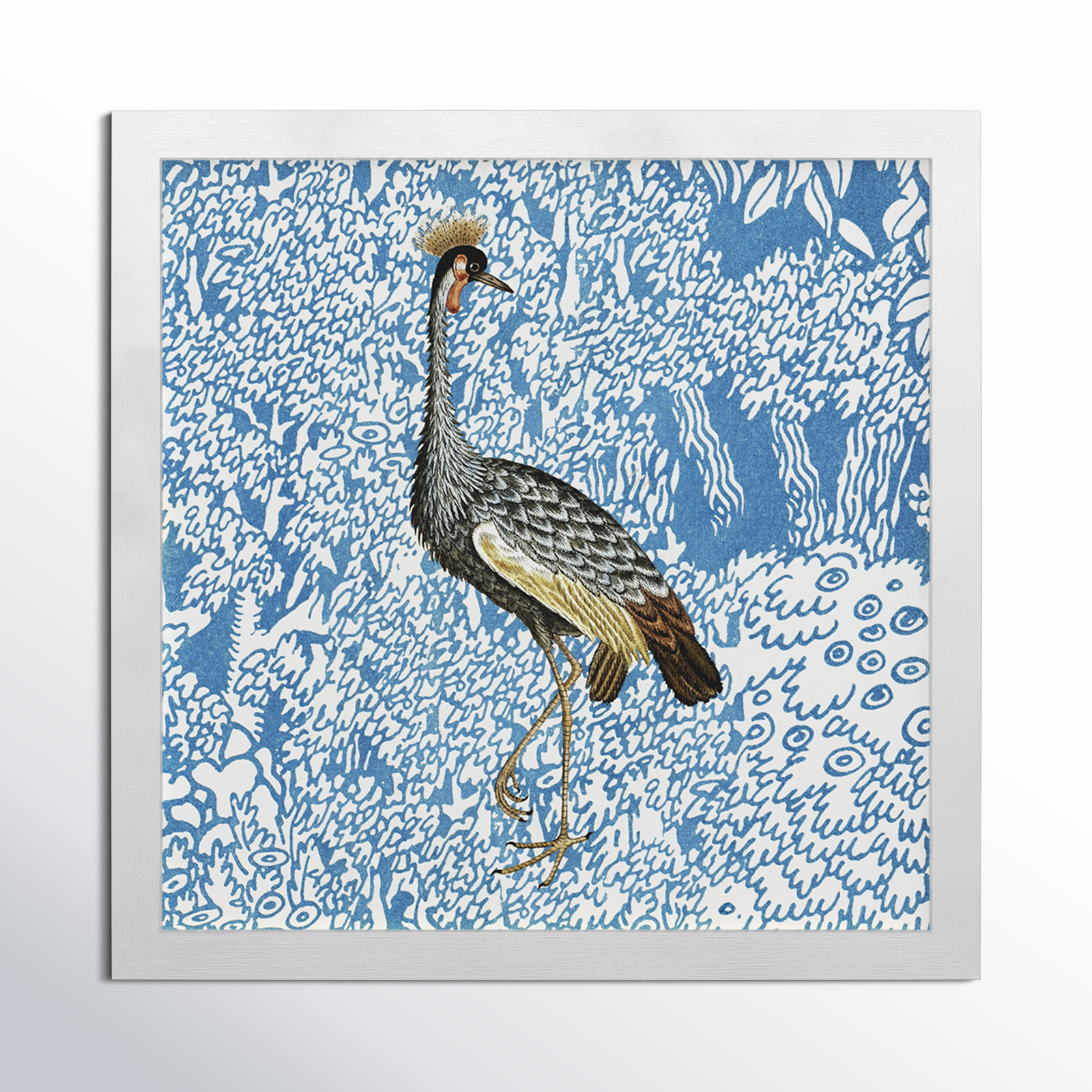 Bird Pose 2 by Oliver Gal, White, 32" H x 32" W x 0.5" D