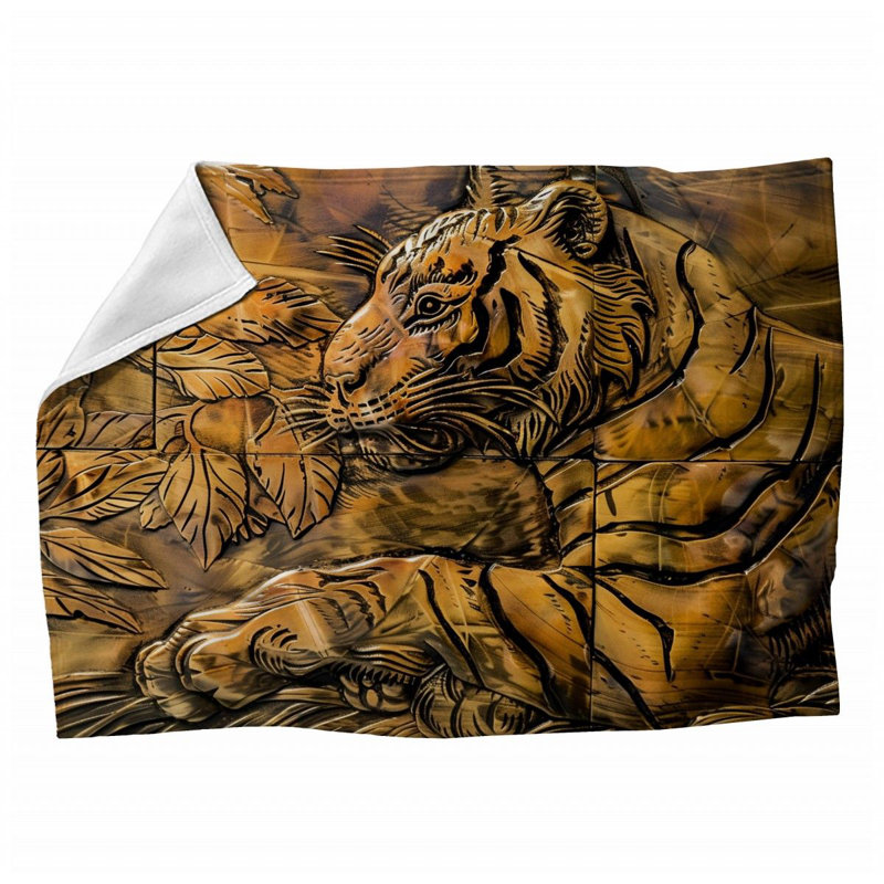 Machine Printed Throw Blanket, 60" x 80"