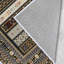 Tapis blanc / brun / noir en polyester tissé à la machine 1 pi 8 po x 2 pi 7 po Anabranch