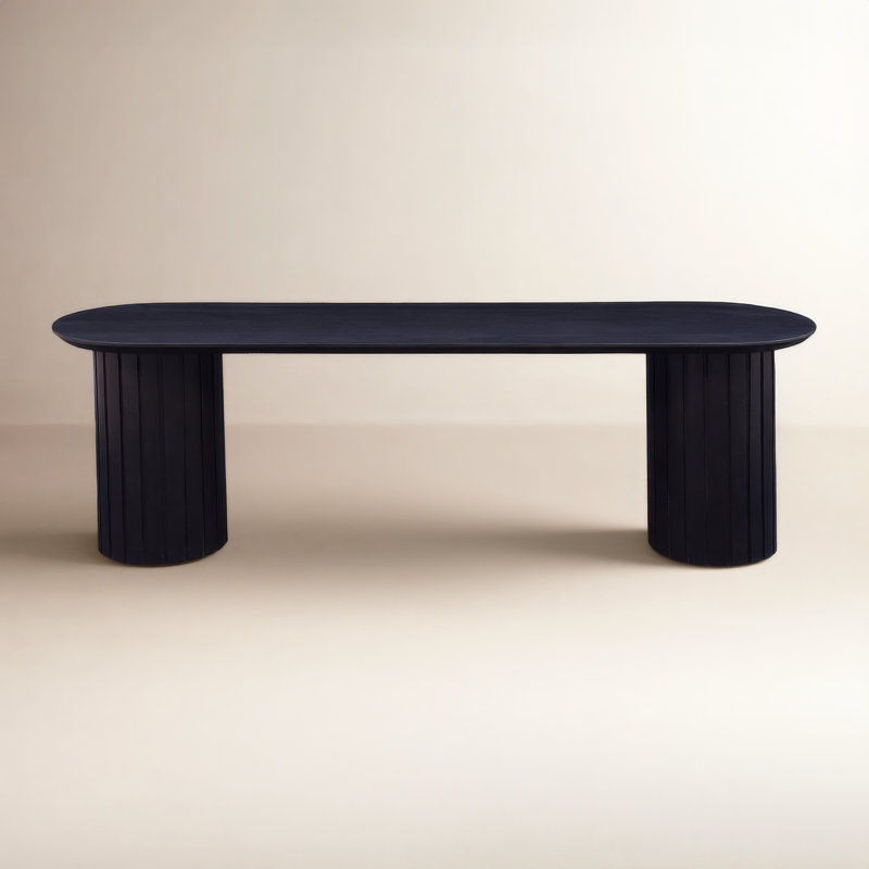 Daley Solid Wood Bench, Black