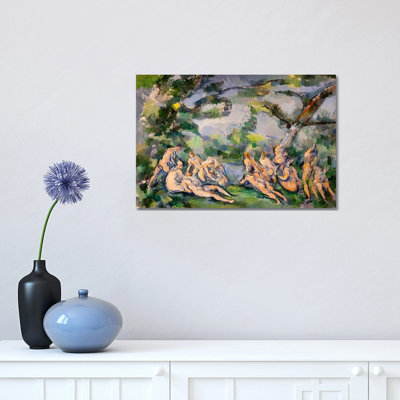 Bathers 1 by Paul Cezanne - 1 Piece Wrapped Canvas Painting