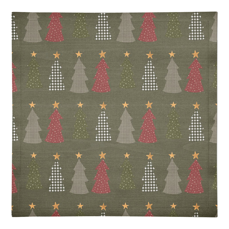 Serviette en coton 10 po Divith, Vert