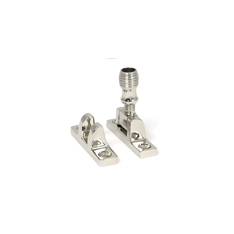 Beehive Brighton Fastener - Narrow (Square), Polished Nickel