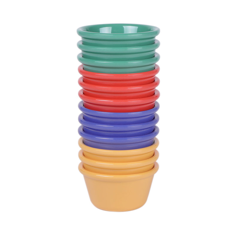 Elite Global Solutions Melamine Condiment Server, 1.75" H x 3.25" W x 3.25" D