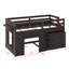 Lit mezzanine simple bas avec tiroirs de rangement-1135982773