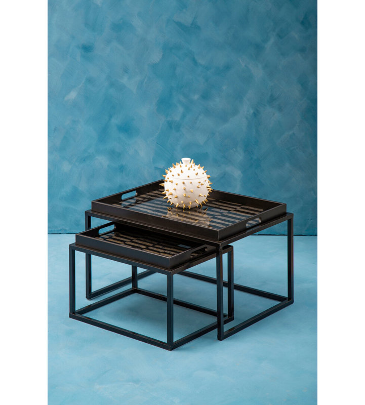Glass Top Nesting Tables