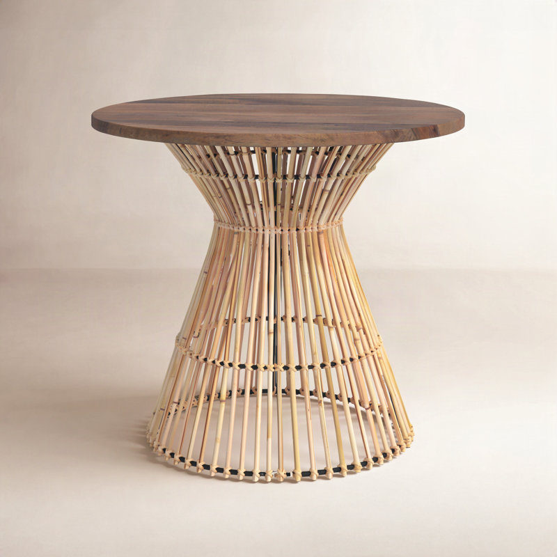 Angelo Solid Wood Top End Table, Natural