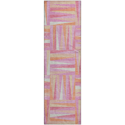 Premium Machine Washable Collett AMF1012 Squares Rug