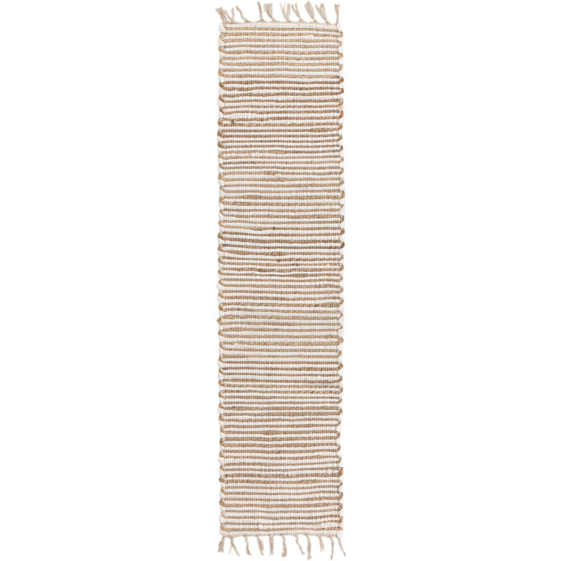 Kejsi Cotton Abstract Indoor Rug, Runner 1'2" x 5'1"