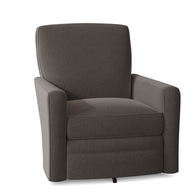 Idana Upholstered Swivel Armchair, Handsome 41 Gray Performance Twill, No