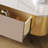 Fully Assembled Modern 79" Beige TV Stand with Gold Bottom  for Living Room