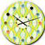Horloge murale abstraite à motif géométrique rétro III - Mid-Century-40744102
