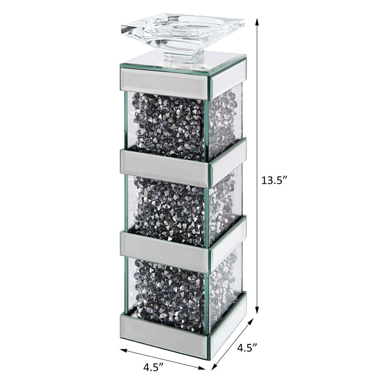 Porte-bougie Stratton, H 13,5 po x l 4,5 po x P 4,5 po