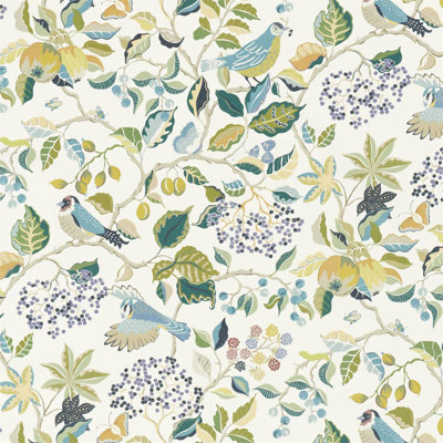 Birds & Berries Fabric