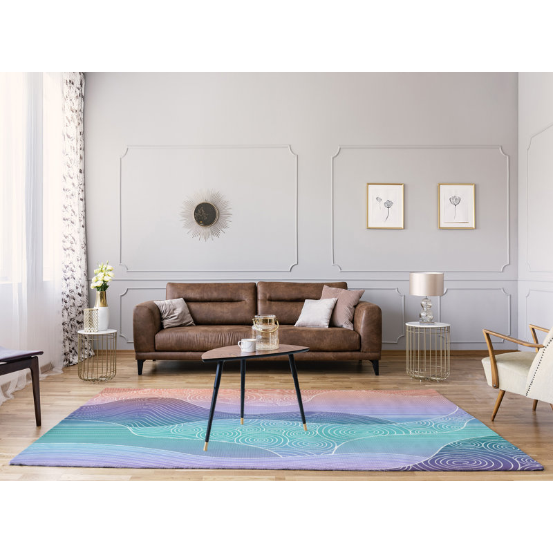 Chenille Abstract Indoor Rug, Rectangle 5' x 7'