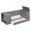 Lit de jour simple avec accoudoirs de rangement, lit gigogne et station de charge-2033287332