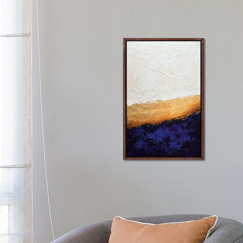 Framework - Print on Canvas, 66.04 cm H x 45.72 cm W, Classic Brown Wood Framed