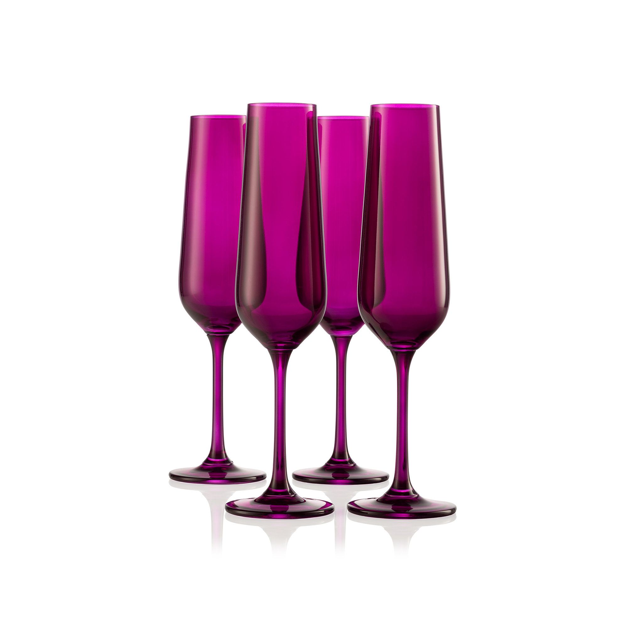 Sheer Flute 8oz, Magenta