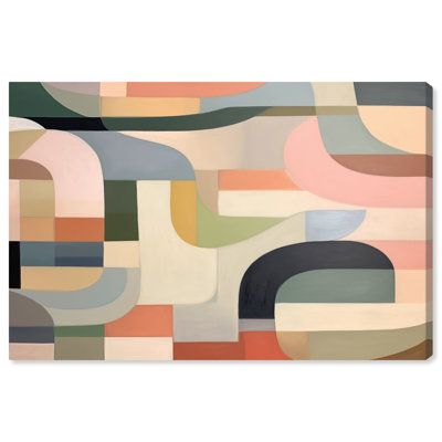 Cuenca Modern Color Block Geometric Wall Art by Art Remedy