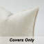 Ensemble de housses de coussin en chenille épaissie 4 pièces, café clair × 2 + blanc × 2, 20 po x 20 po avec rebord