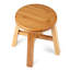 Borg Solid Wood Accent Stool