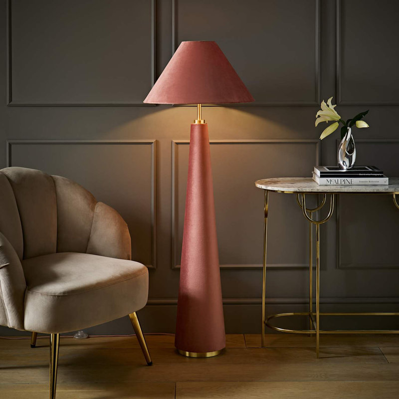 Heido 140cm Satin Traditional Floor Lamp