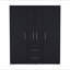 Armoire Bariloche, rangement multi-sections avec tringles de suspension, tablettes et 2 tiroirs