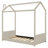 Twin Size Velvet House Bed Wood Bed-192333737-192333743