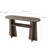 Arco Modern Console Table with Open Shelf and Walnut Finish 47.2" W
