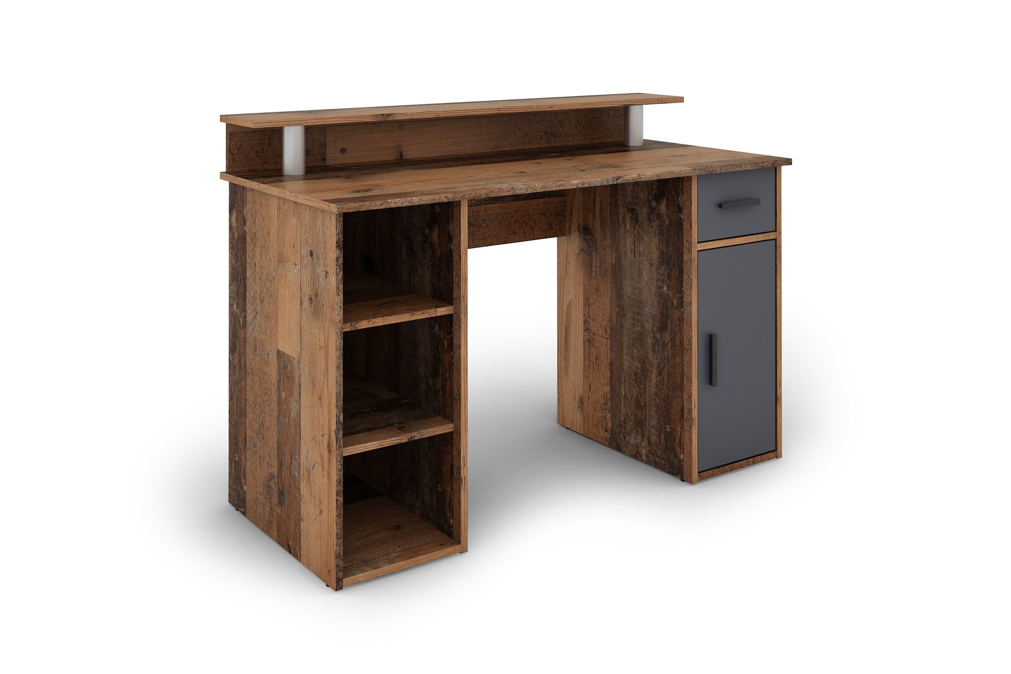 Project desk store with storage