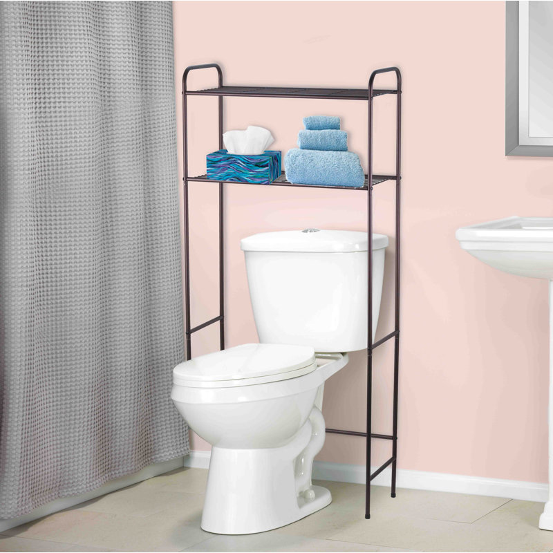Rangement au-dessus de la toilette l 23 po x H 54 po x P 11 po , Bronze