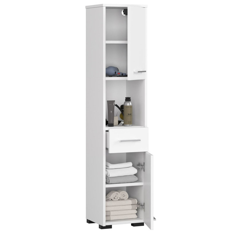 Floreta Linen Cabinet, White