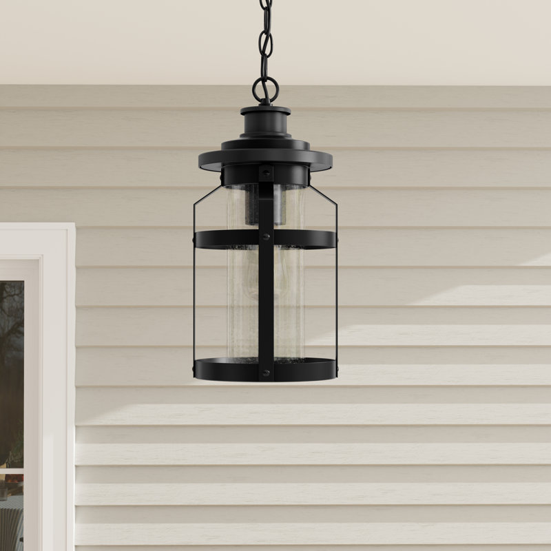 Pettiford Outdoor Hanging Lantern, Black