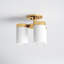 Preston 3 Light Glass Semi Flush Mount-1961987506