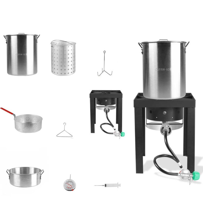 Cuisinière d'extérieur (argent; noir)