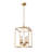 Kalig 4 - Light Dimmable Lantern Cage Chandelier