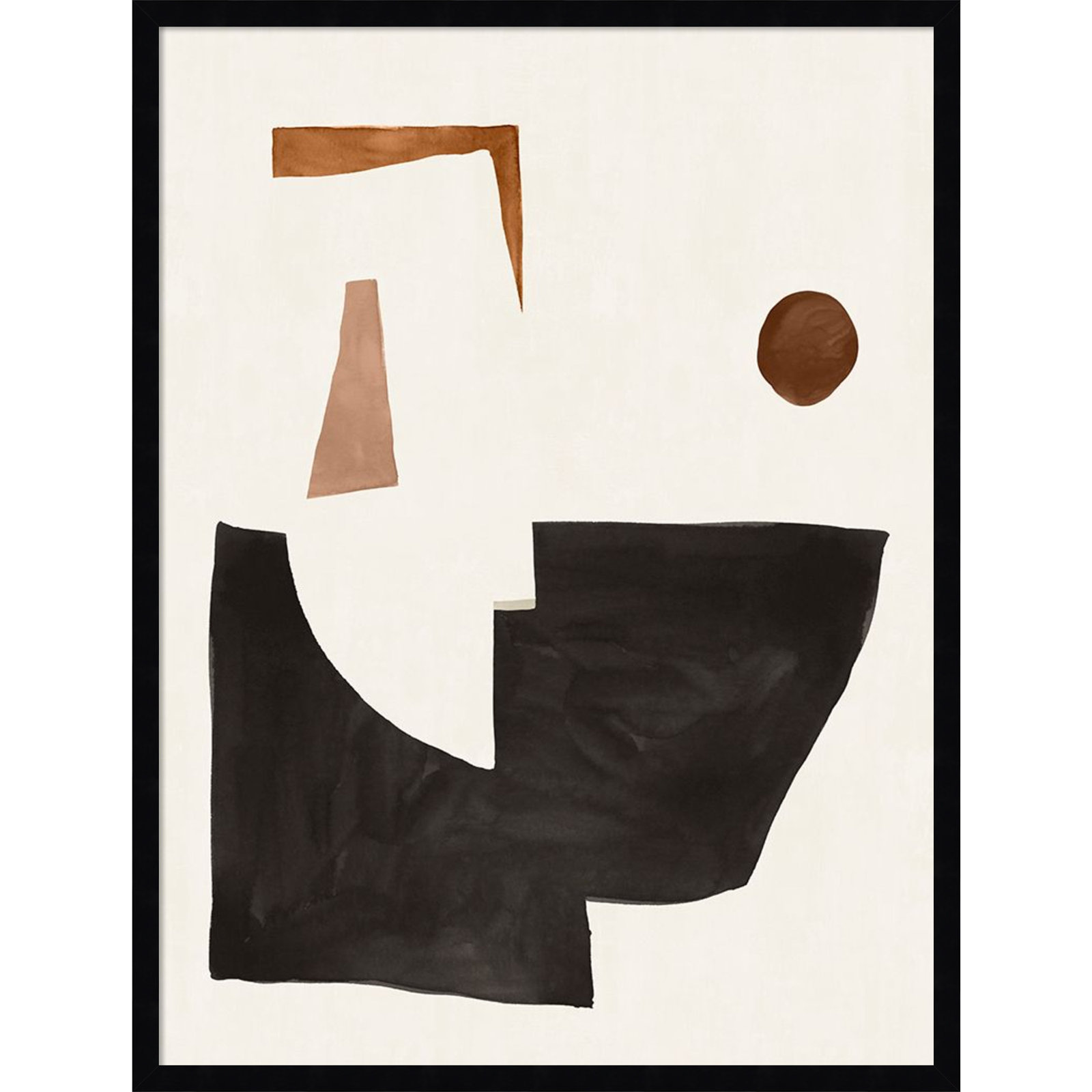Blockway II Print by Sozi, Black, 25" W x 33" H