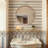 Vintage Rustic Round Wall Mirror – 23.62" X 23.62" Distressed Wood Frame With Rivet Detail, Decorative Hanging Mirror For Bathroom, Bedroom, Entryway