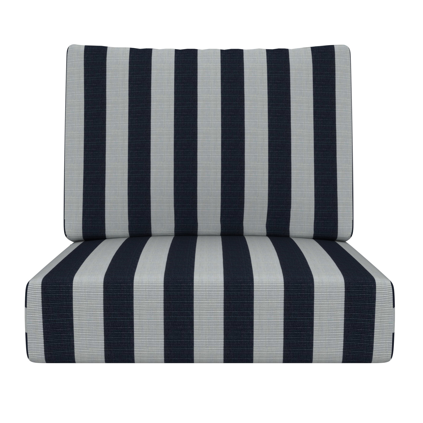 Lani 24" Sunbrella® Seat and Back Cushion, Sunbrella Expressive Mist Striped