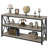 Rustic Brown 3-Tier Console Table, 55.1" x 13.4" x 30" Entryway Table with Open Shelves for Entry Area, Hallway, Kitchen or Bedroom-1514292137