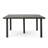 Grey 64" Square Outdoor Dining Table - Over Iron Pillar Frame