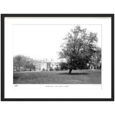 Marton, The Hall C1885 by Francis Frith - Single Picture Frame Print