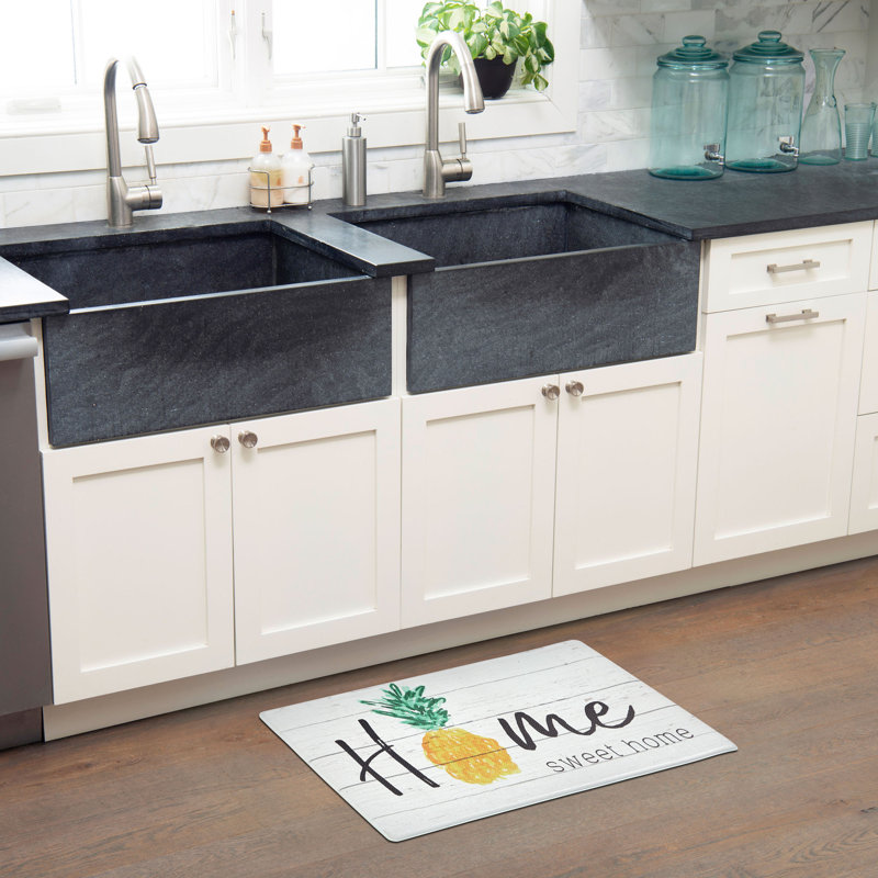 Water Resistant Anti-Fatigue Non-Skid Kitchen Mat, Rectangle 1'8" x 3'
