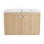 High-Quality Wall-Mounted Bathroom Vanity With Ceramic Sink And Soft-Closing Doors For Stylish Bathrooms.-627399738