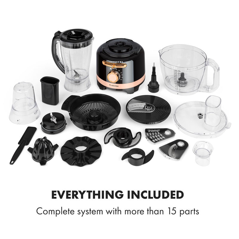 Klarstein 6 Speed 3000ml Countertop Blender, Black