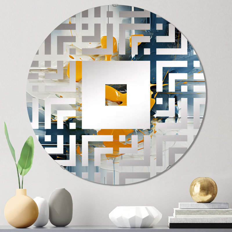 Zerena - Miroir mural carré, 31,4 po x 31,4 po